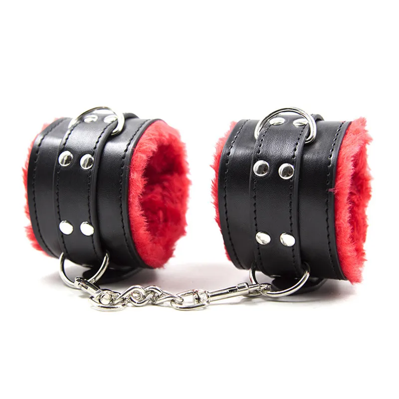 10pcs/set Adult Toys couple game accessory Leather Bdsm Bondage Set Fetish Mask Clamps Mouth Gag Handcuffs Nipple costume whip |