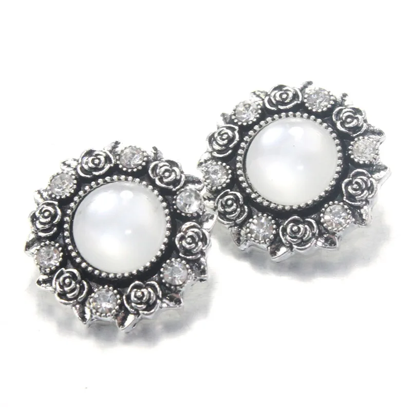 2019 хрустальные металлические кнопки 18 мм для браслета женские браслеты часы