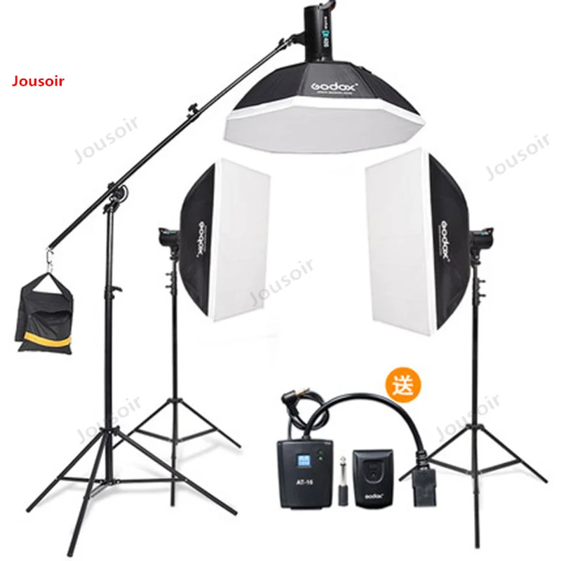 Набор вспышек Godox DE400w комплект из трех ламп мягкий Лайтбокс для портретной съемки