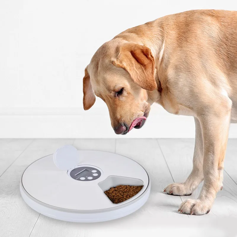 

Pet Timing Feeder 6 Grid Electric Unmanned Feeding Machine Smart Automatic Pet Feeder Dogs Cat Food Timing Feeding Accessories