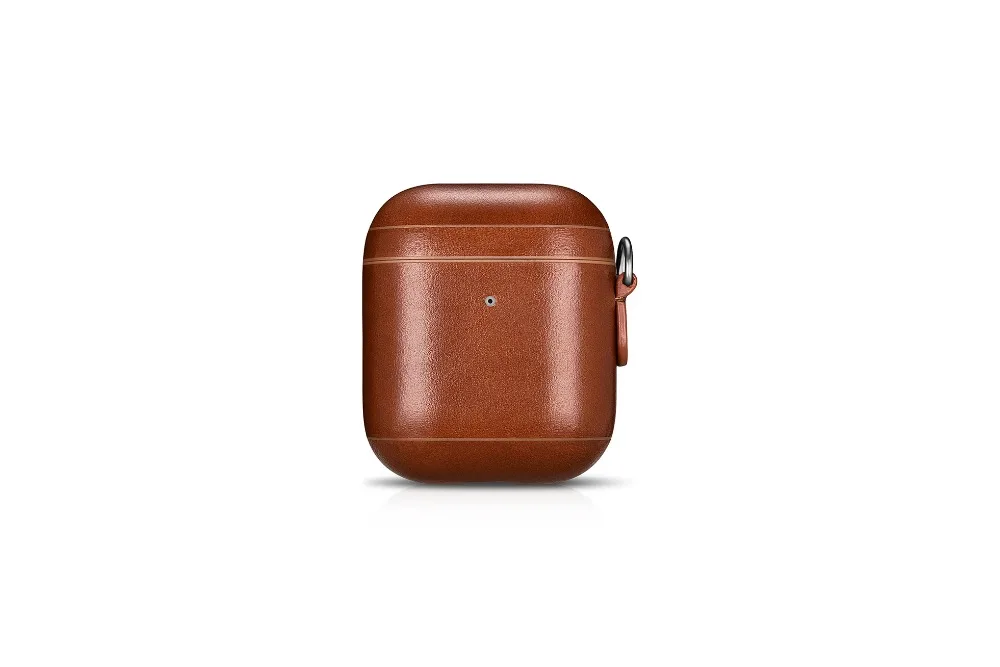 Geniune кожаный чехол для Airpods чехол s Для Air Pods Earpods защитный чехол для наушников с ремешком для iphone