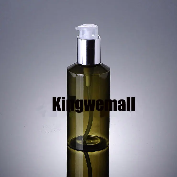 

Wholesale 300pcs/lot Capacity 150ml Empty PET Green Bottle with pump For Cosmetic Packaging XJI31