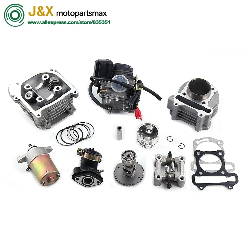GY6 50 80 100 cc 137QMA QMB139 4T Комплект цилиндров головка A9 распределительные ролики