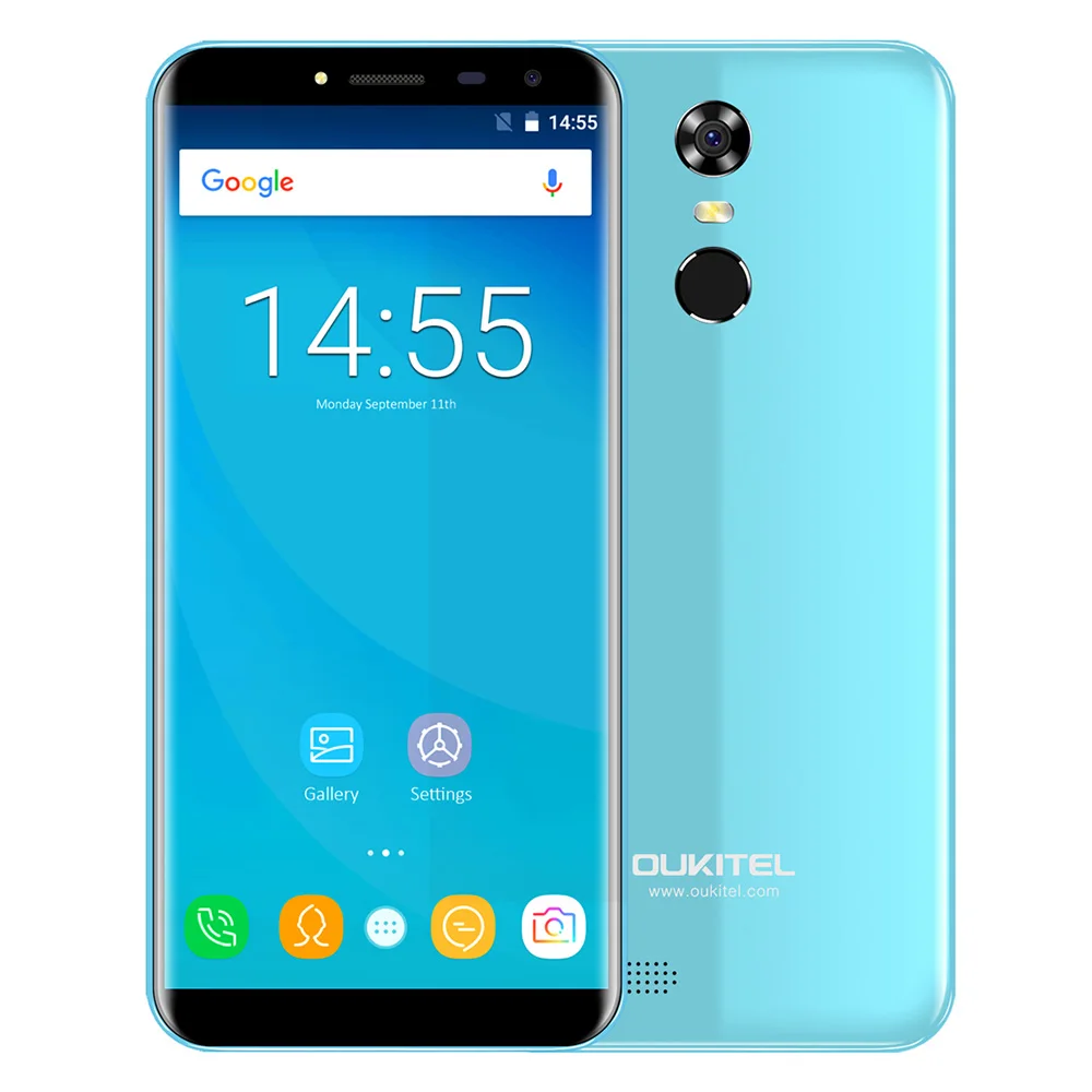 OUKITEL C8 фаблет 3g смартфон 5 дюймов Android 7 0 mtk6580a четыре ядра 1. Гц сканер отпечатков