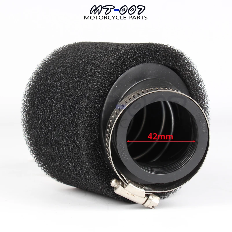 Губка с изогнутым шейным воздушным фильтром черный очиститель для мопедов