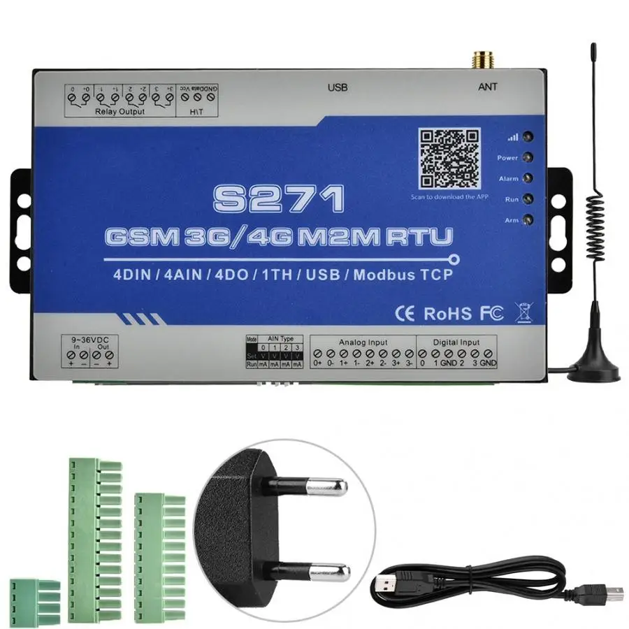 A Сигнализация s охранная домашняя сигнализация комплекты GSM беспроводной дистанционный детектор Температура Влажность SMS сигнализация в режиме реального времени Обнаружение - Цвет: A