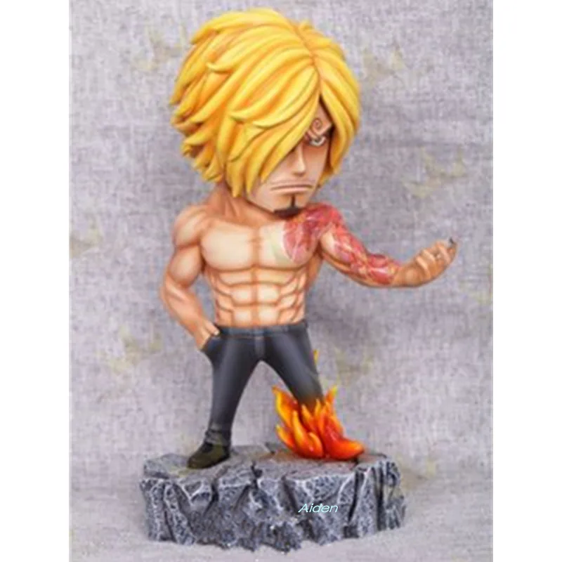 7 &quotЦельная статуя соломенная шляпа Пираты бюст Vinsmoke Sanji полноразмерная