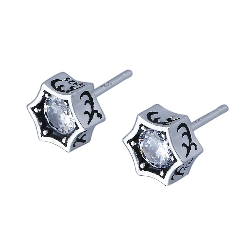 

Модные ювелирные изделия из стерлингового серебра 925 пробы, оригинальные серьги с цирконом внутри, модные изысканные украшения