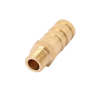 

Brass 1/8BSP Male Thread to 12mm Hose Barb Straight Fitting Adapter Coupler 5pcs