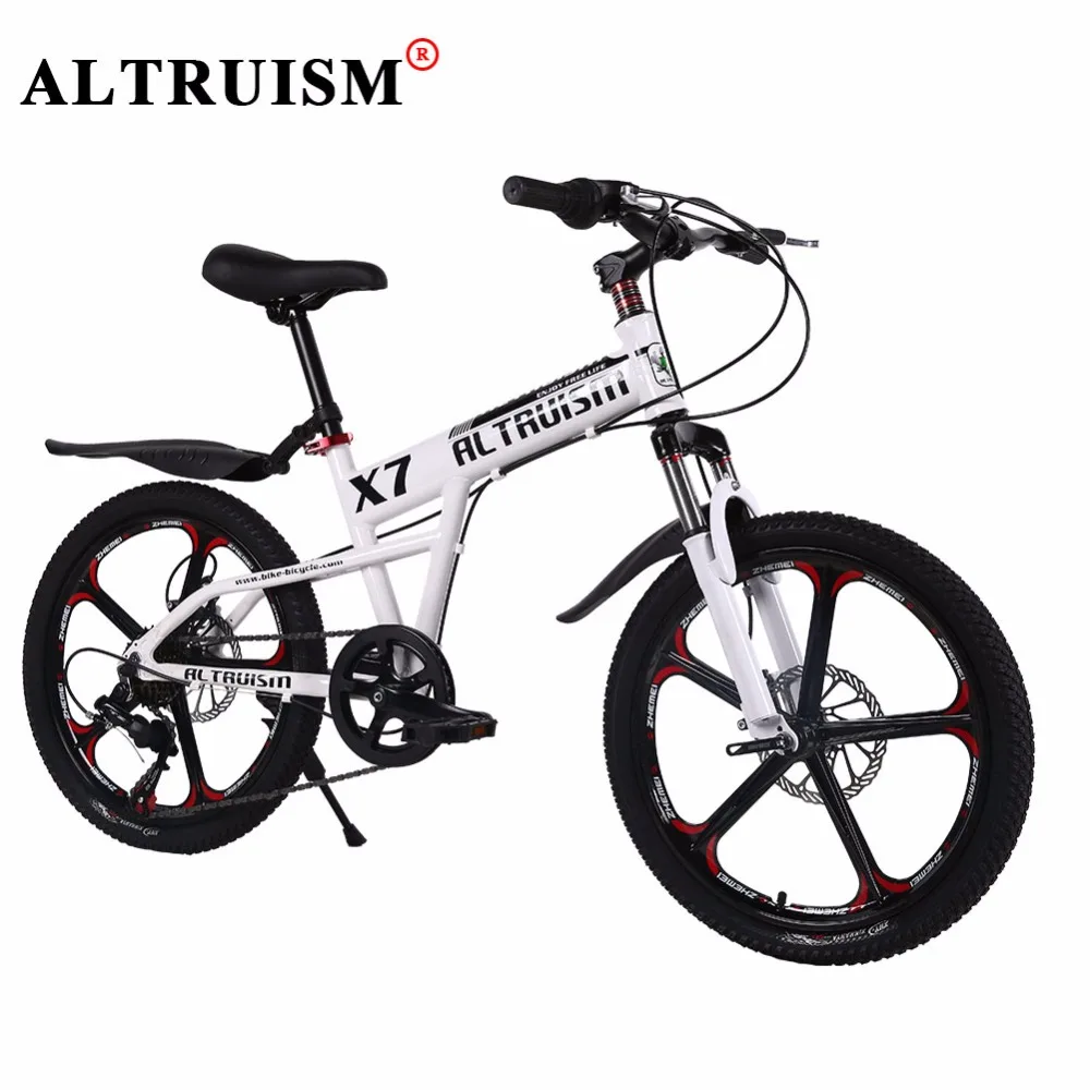 ALTRUISM X7 Горный Велосипед 20 Дюймов 7 Скорость Bisiklet Алюминиевый детский Velo Двойной