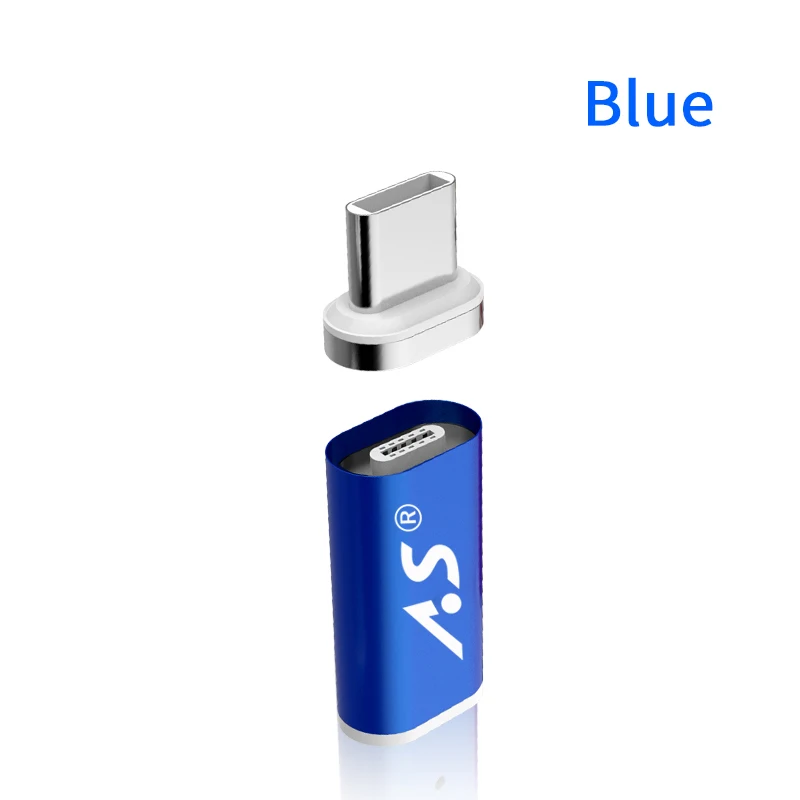 Blue Kit А. S USB-C кабель для TypeC Магнитный адаптер для Macbook samsung S9 huawei mate 20 Pro OnePlus 6 кабель передачи данных для быстрой зарядки разъем - Цвет: Blue Kit