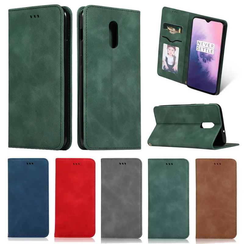 Магнитный Флип Чехол-бумажник для OnePlus 7 Pro 6 T Магнитная крышка-держатель для карт из натуральной кожи для One Plus 6 T 7 7Pro Capa Coque