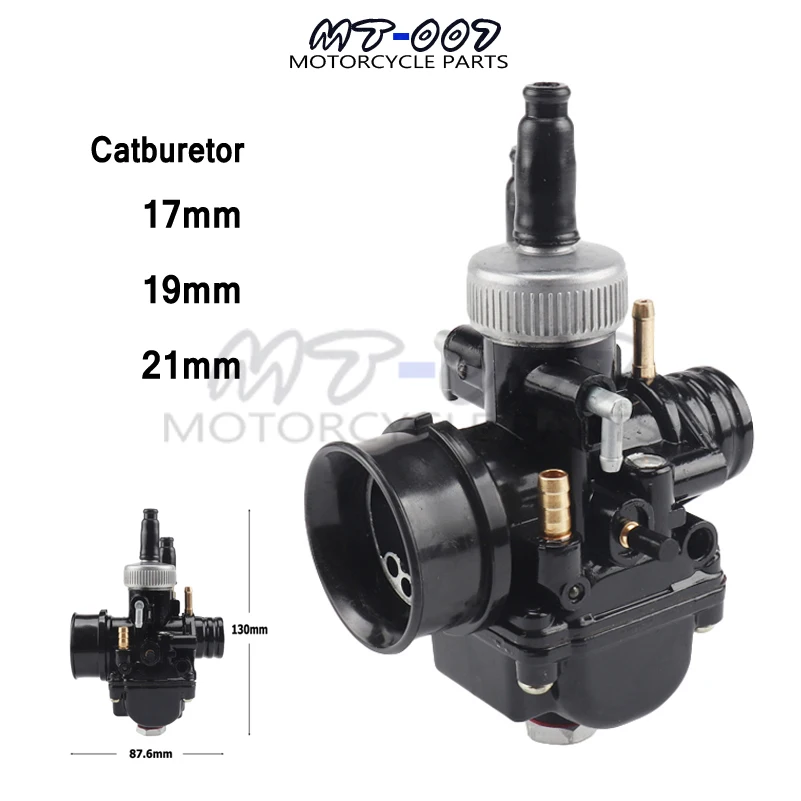 Черный гоночный мотоцикл Карбюратор Carb 17 мм 19 мм 21 мм Dellorto реплика для PHBG Yamaha KTM Puch Zuma BWS100