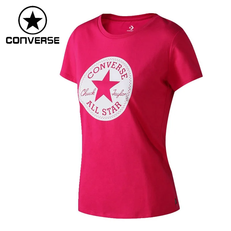Оригинальный Новое поступление 2018 Converse Для женщин футболки с коротким рукавом