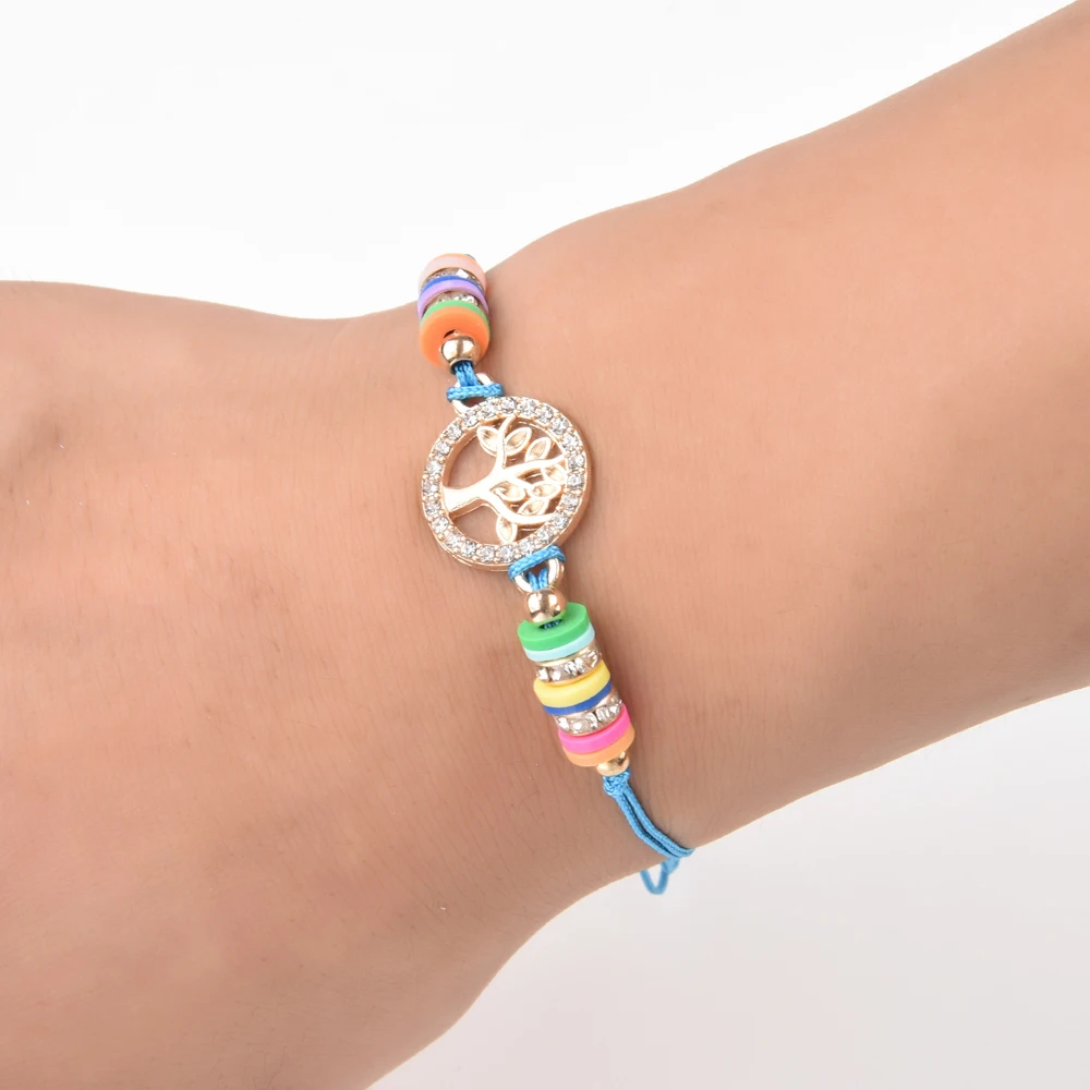 Модный Набор браслетов стразы из мягкой глины 12 шт./компл. для женщин детей