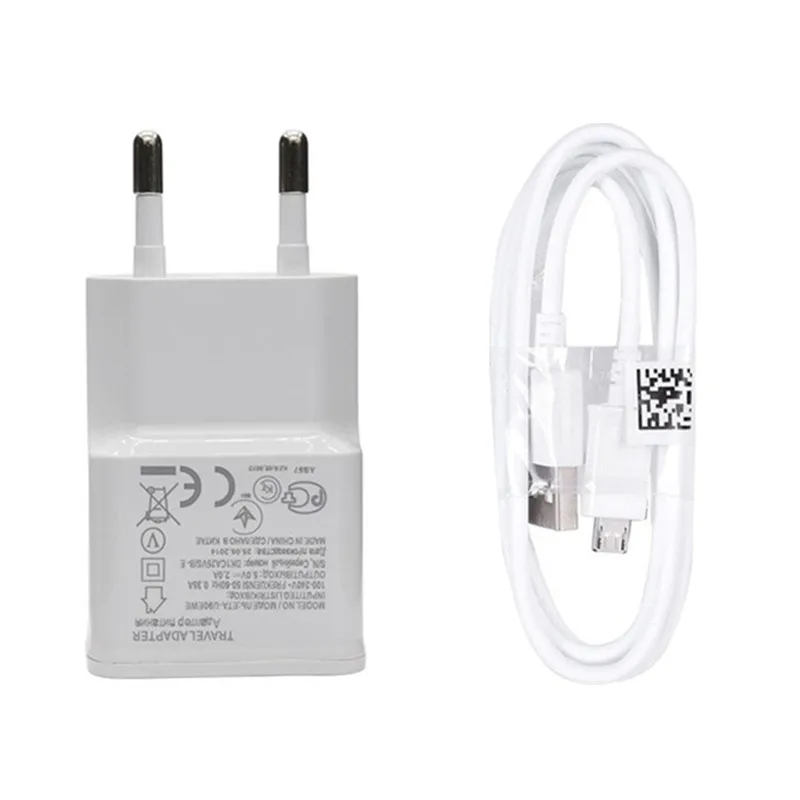 Зарядное устройство для телефона 5 В 2 А адаптер Micro USB кабель передачи данных Samsung