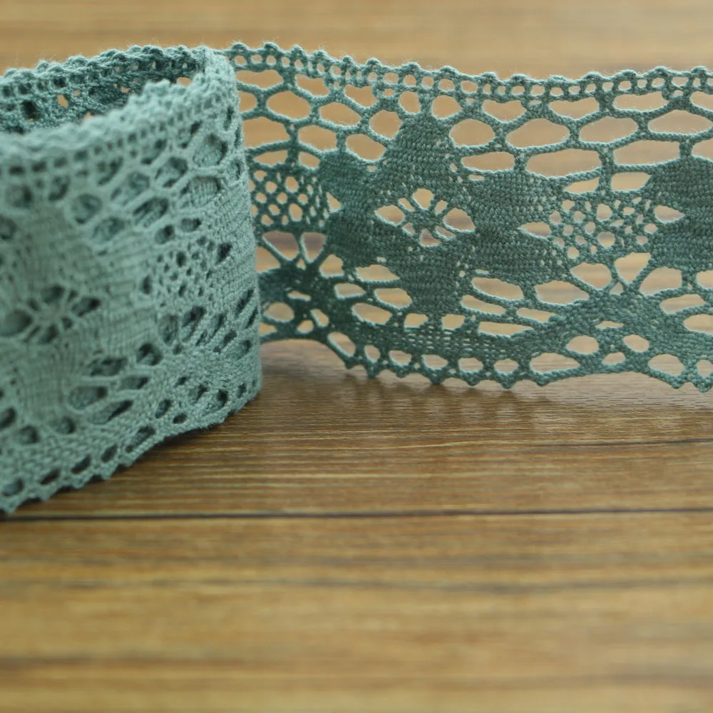 1 ярд высококачественного синего хлопкового кружева швейная Домашняя одежда