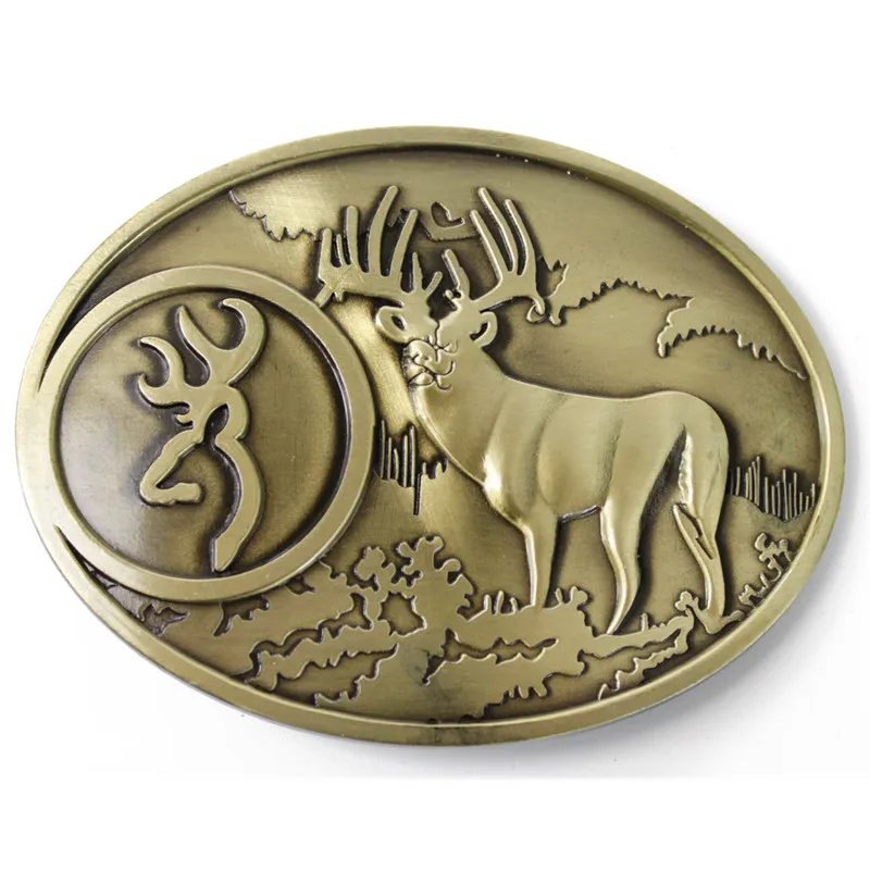 АНЮТИНЫ ГЛАЗКИ Западной Охотник Олень Пряжки Ремня | Дом и сад