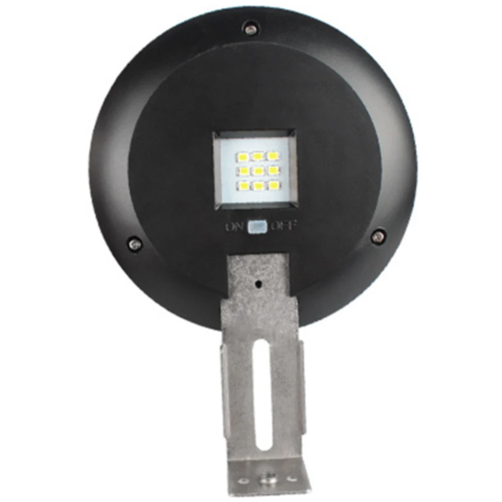 9 LEDs Garden Pathway Solar Powered Sink Round Yard Night Outdoor Home Fence Gutter Grille Light Wall Mount Waterproof |