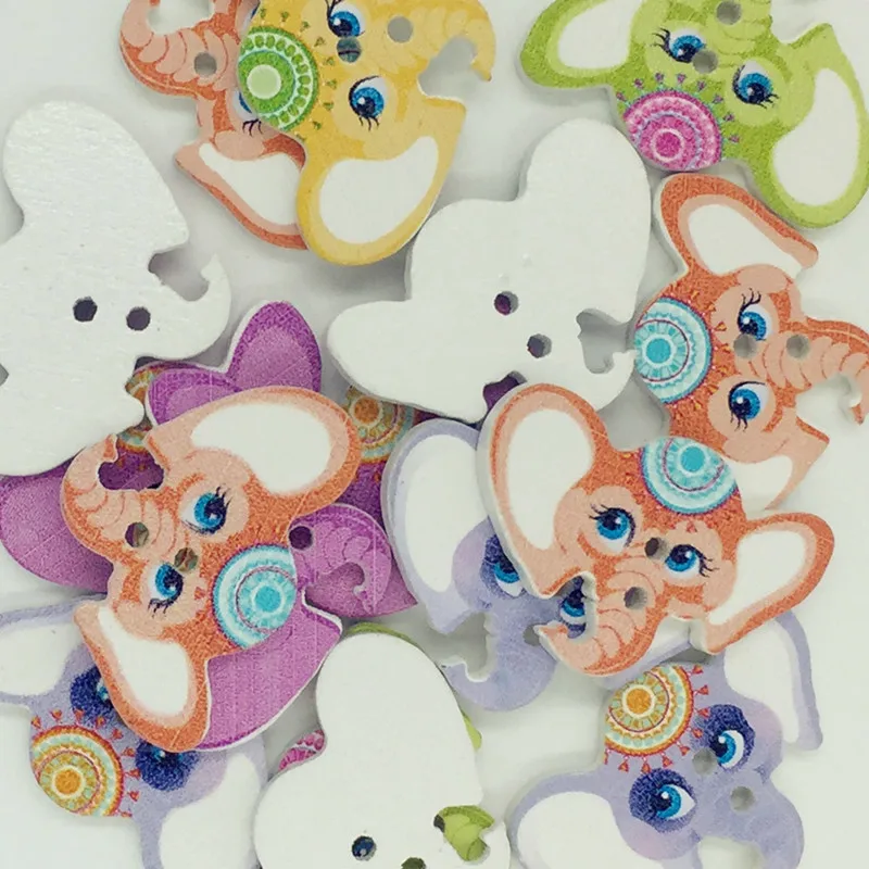 Горячая Распродажа 50 шт. 2 отверстия плоские сзади деревянные пуговицы для шитья