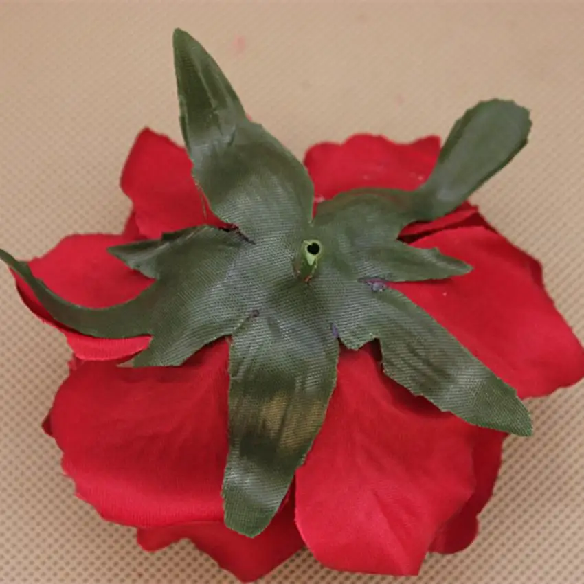 

DIY 6cm high simulation velvet rose flower high quality fake rose silk flower 12pcs