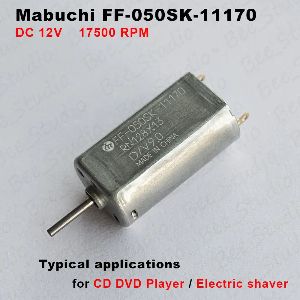 

3 Pcs Mabuchi FF-050SK-11170 Motor DC 9V 12V 17500RPM High Speed For Car AV CD Player SS