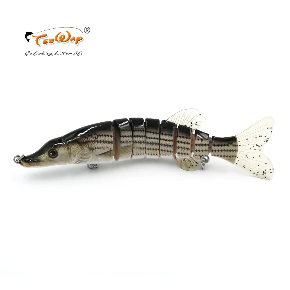 Новый продукт рыболовная приманка 8 сегментов Swimbait Crankbait тяжелая медленная 38 г 16