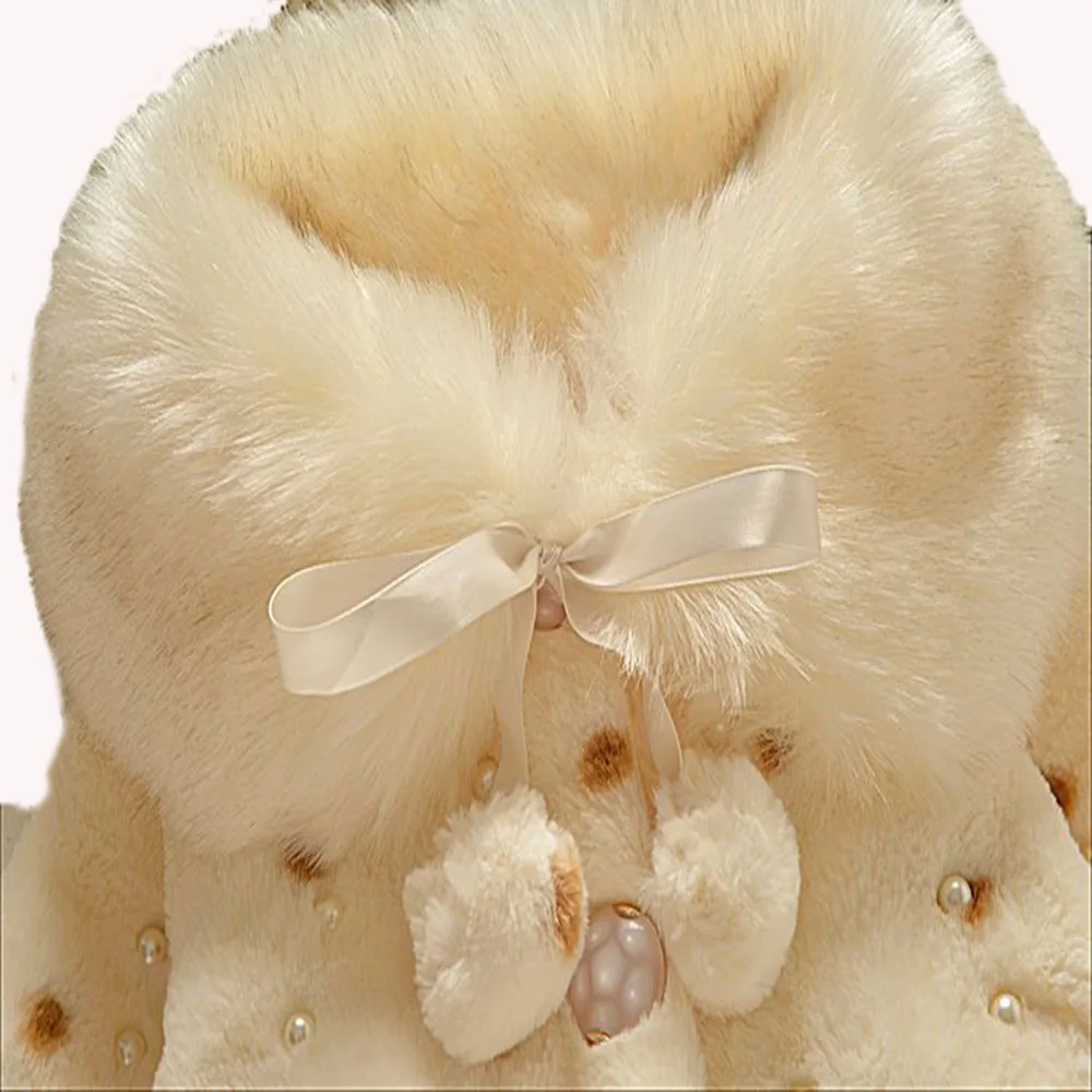 2017 г. Осенне-зимняя теплая накидка для маленьких девочек одежда из