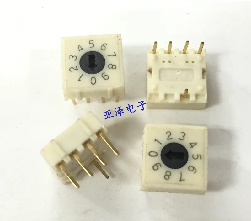 RS4AF-10R поворотные кодеры DIP switch 0-9 файлов 10-битный PBC переключатель кодирования 4: 1
