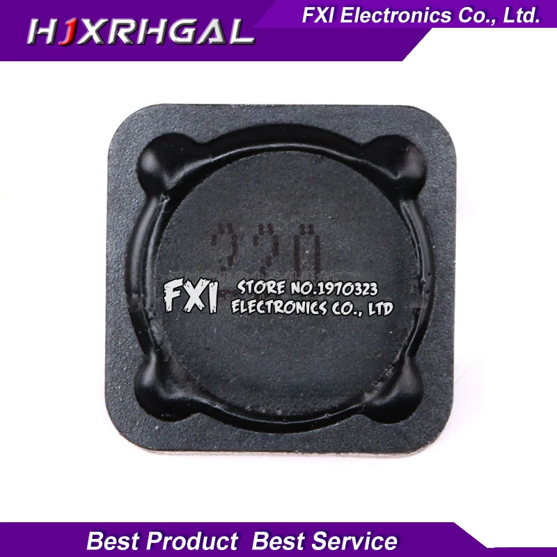 10 шт. CD127 CDRH127R 12x12x7 мм 22uH 220 экранированная Катушка Индуктивности SMD адаптера