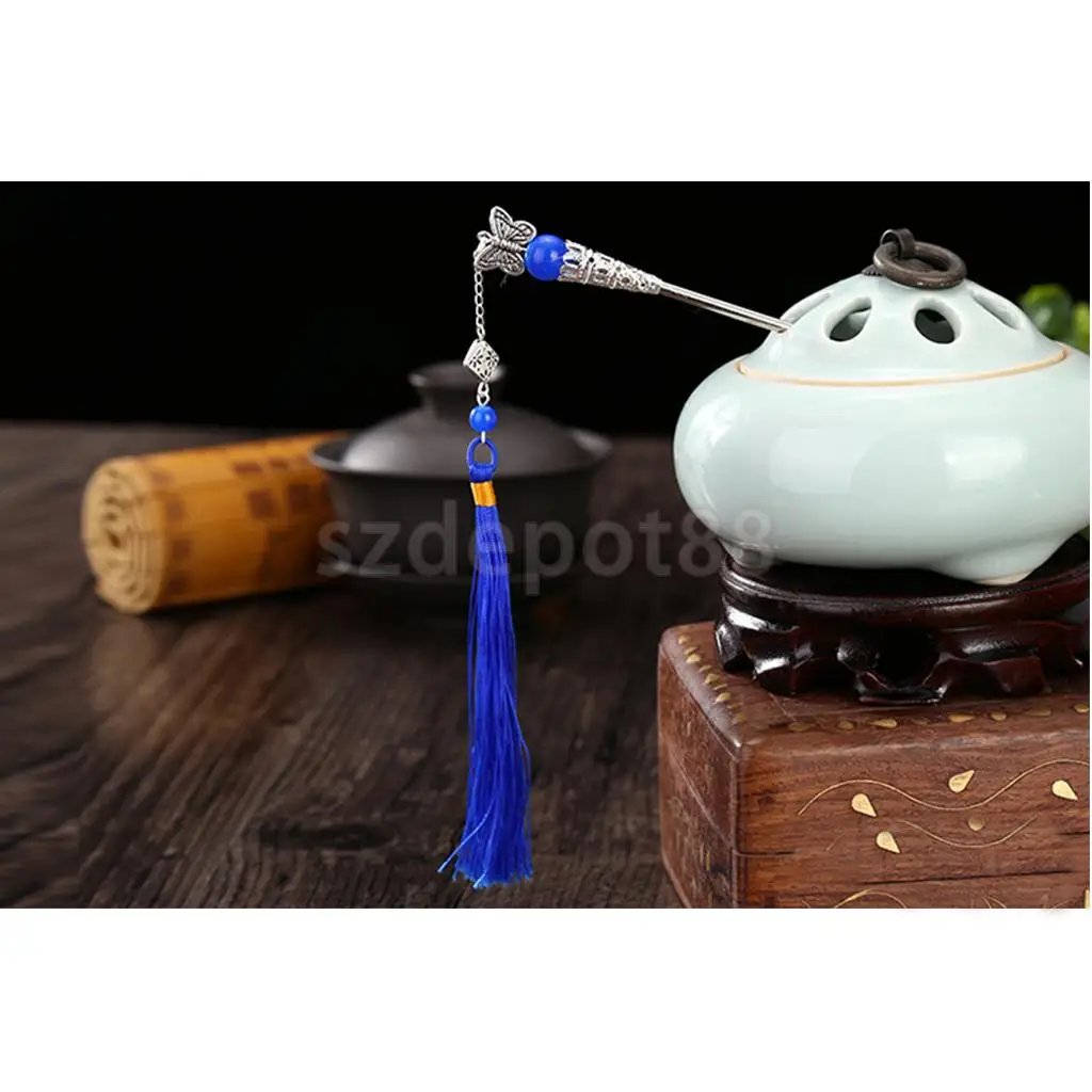 Заколка для волос с кисточками ручной работы в виде бабочки|hairpin stick|girls hairpinshairpins