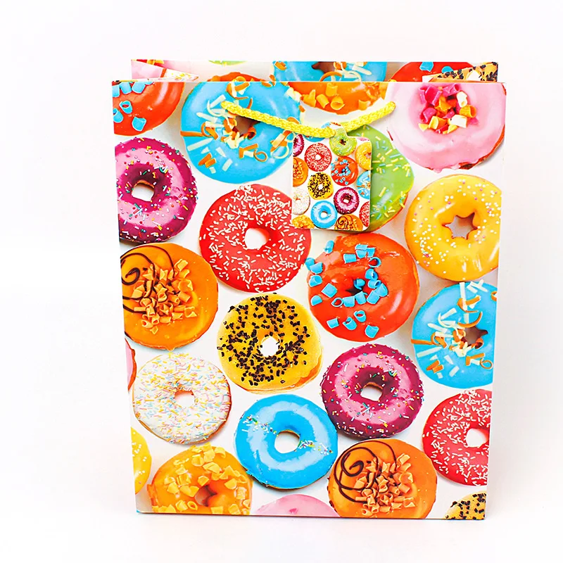 Ferimo 15pcs Color handbag print packaging paper bag custom-made environmentally friendly clothing advertising shopping | Дом и сад