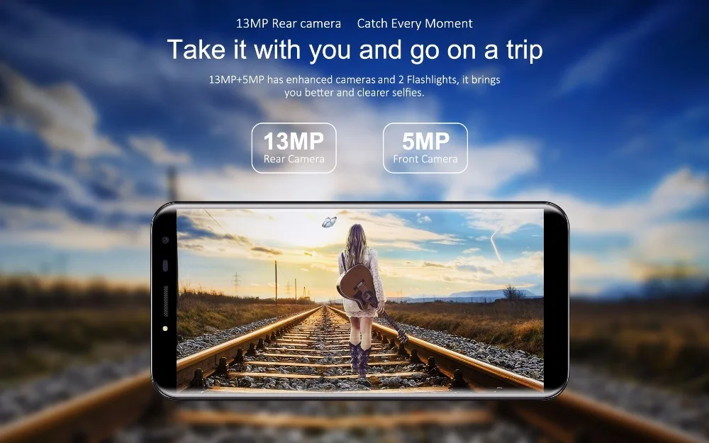 Oukitel C8 4g телефон 18:9 соотношение 5," дисплей бесконечности смартфон 3000 мАч 13 МП+ 5 Мп 2 Гб Ram 16 Гб Rom отпечаток пальца мобильный телефон