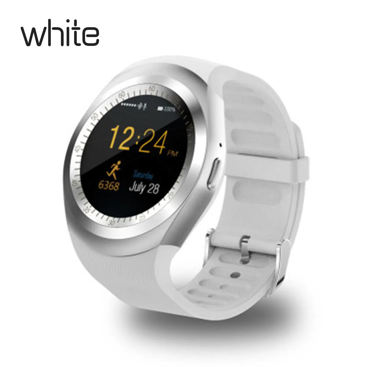 Bluetooth Y1 Смарт часы Relogio Android SmartWatch телефонный звонок GSM Sim Удаленная камера Дисплей