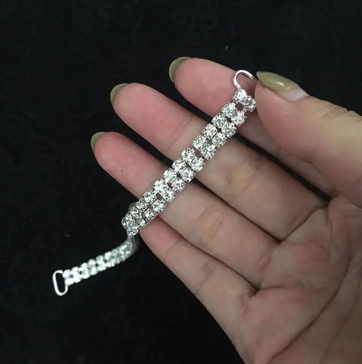 1 шт. медная цепочка длиной 16 см с серебряным покрытием|bikini connectors|rhinestone bikini