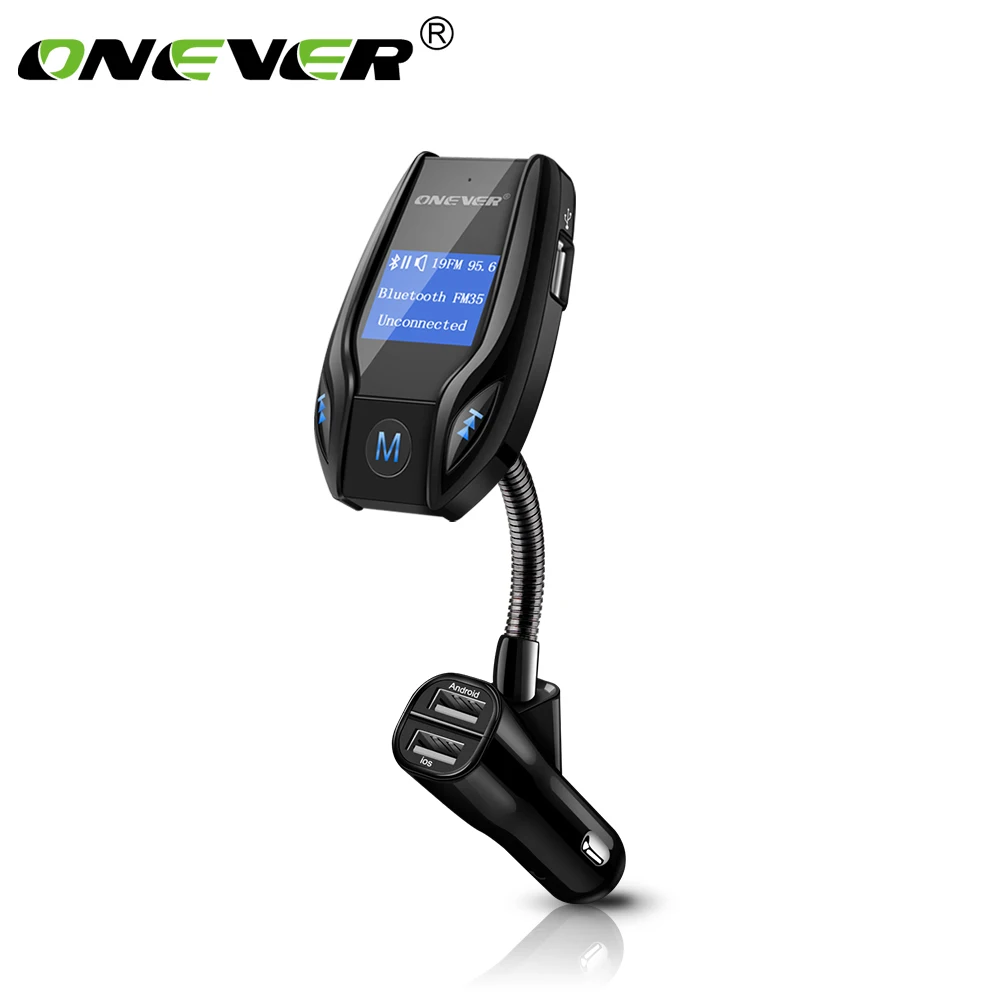 Onever ONEVER FM35 поворотный Bluetooth Автомобильный fm-трансмиттер MP3 плеер 3-USB автомобиля