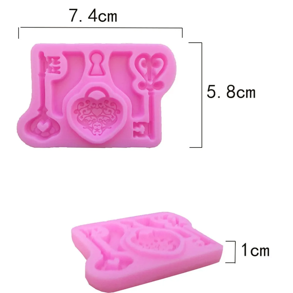 1 шт. Полезная кулинарная Sugarcraft Love key fondant силиконовая форма Пищевая печенья