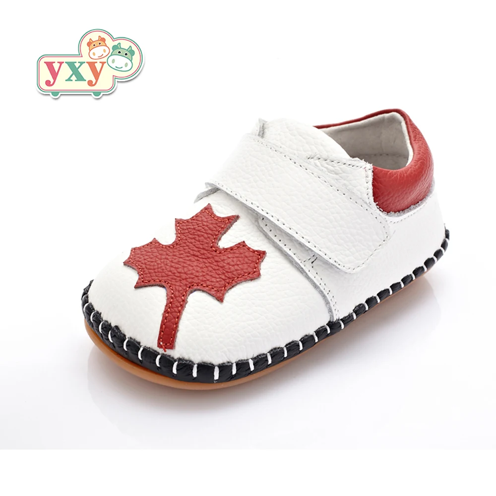 YXY/2019 г. весна осень из натуральной кожи TMaple Leaf для малышей маленьких мальчиков и
