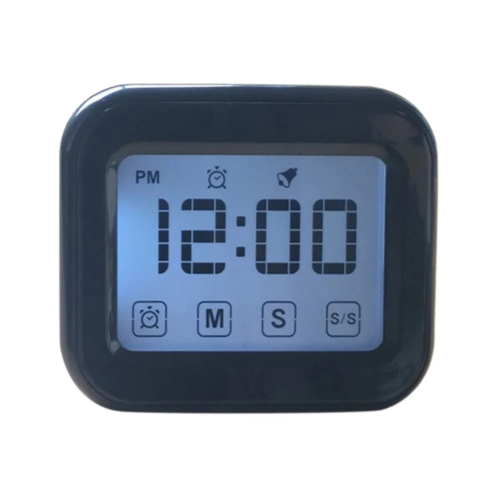 Minutes/Sec/Hour Kitchen Timer Cooking Analog Count Alarm Clock Battery Power LCD Touch Screen | Дом и сад