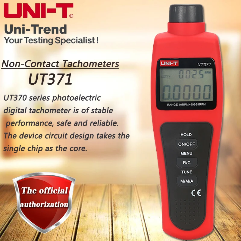 UNI-T UT371 non-contact tachometer photoelectric low voltage display automatic shutdown | Инструменты