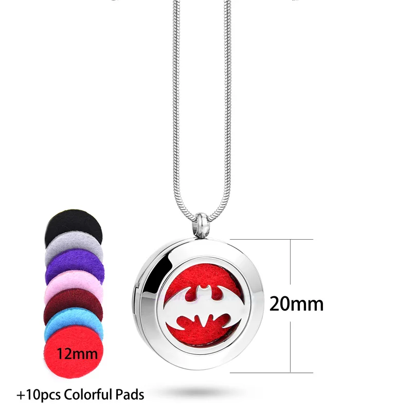 Ожерелье медальон из нержавеющей стали для ароматерапии 20 мм|diffuser necklace|locket