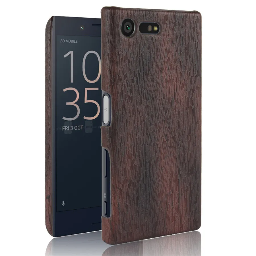 Чехол HOTSWEI для Sony X Compact 4 6 дюйма ретро тонкий из древесной кожи жесткий