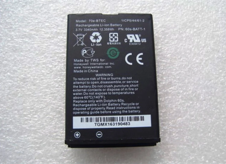 Оригинальный аккумулятор для сбора данных Honeywell 70e-BTEC 70e 3 7 в 3340 мАч литий-ионная