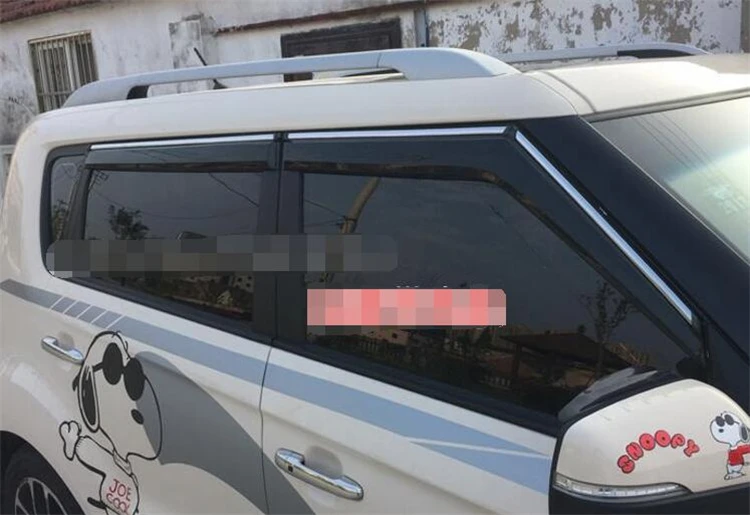 Пластиковый козырек на окно для KIA SOUL 2010 2013 оттенки вентиляционное отверстие
