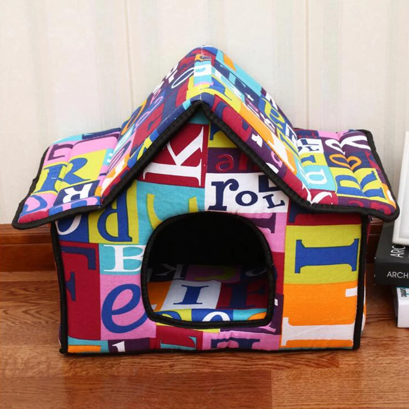 2017 модный креативный тканевый спонж милый мягкий домик на крышу для кошек собак