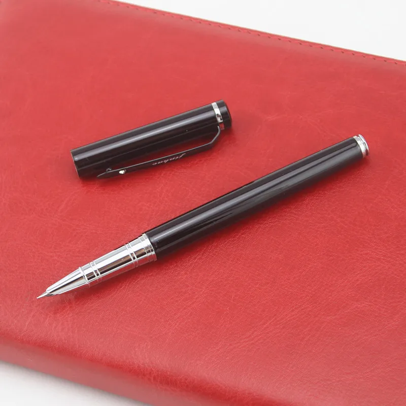 Jinhao 101 металлическая перьевая ручка Iraurita матовый черный офисный наконечник 0 38 мм