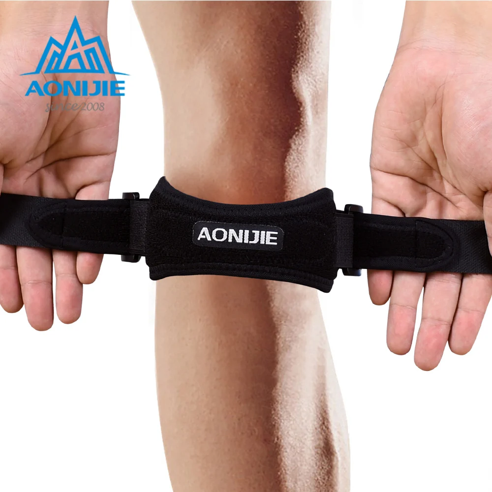 AONIJIE E4067 Регулируемый коленный ремень, поддерживающий коврик, облегчающий боль, для пеших прогулок, футбола, баскетбола, волейбола, приседаний