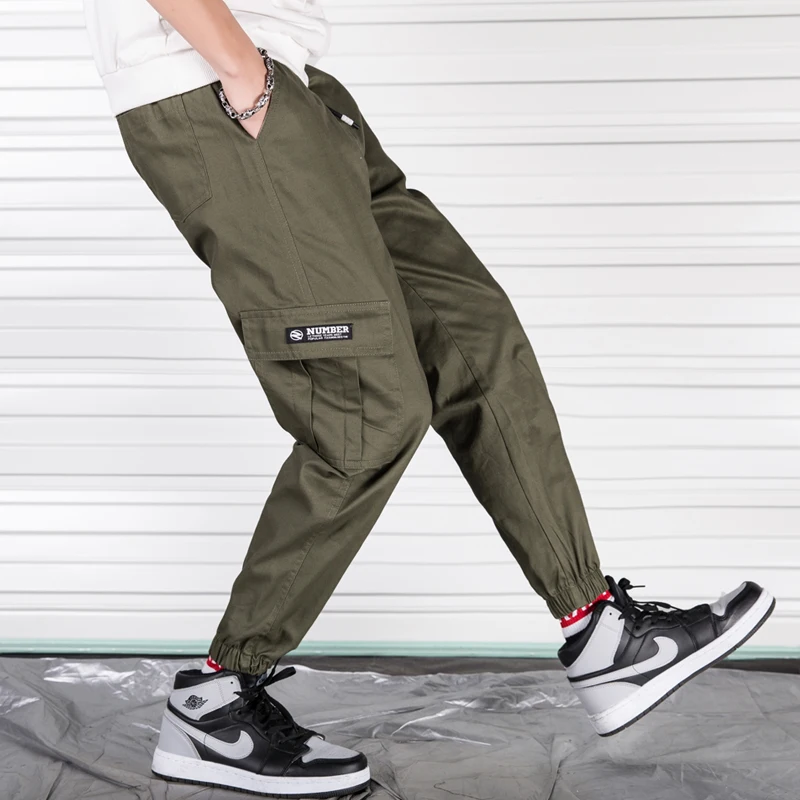 Мужские брюки карго камуфляжные шаровары яркого цвета с карманами армейский