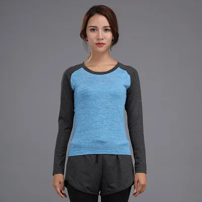 t shirt 3 Toppick, одежда для спортзала, фитнеса, Женский комплект для йоги, теннисная футболка+ штаны для бега, обтягивающие, для бега, Леггинсы для йоги и тренировок, спортивный костюм размера плюс - Цвет: t shirt 3
