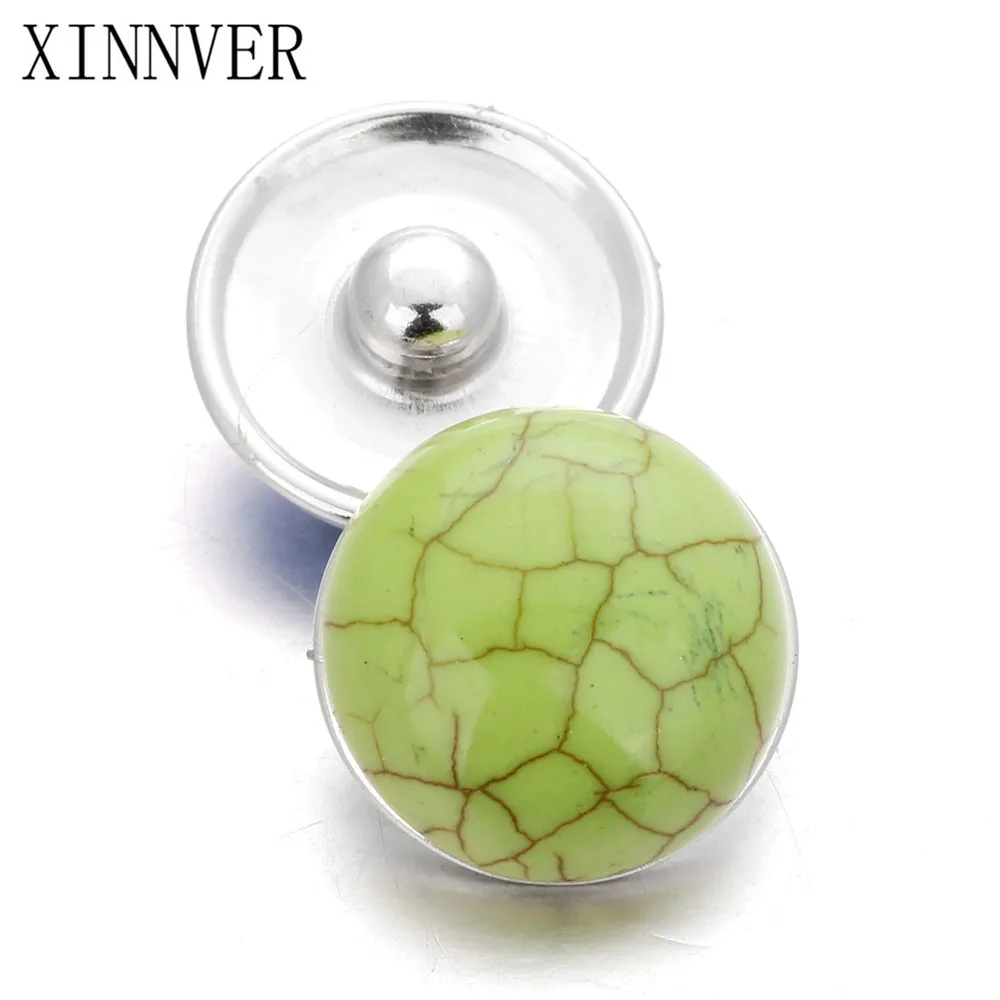 10 шт./лот ювелирное изделие 18 мм камея разные цвета с камнями кнопки для кожаного